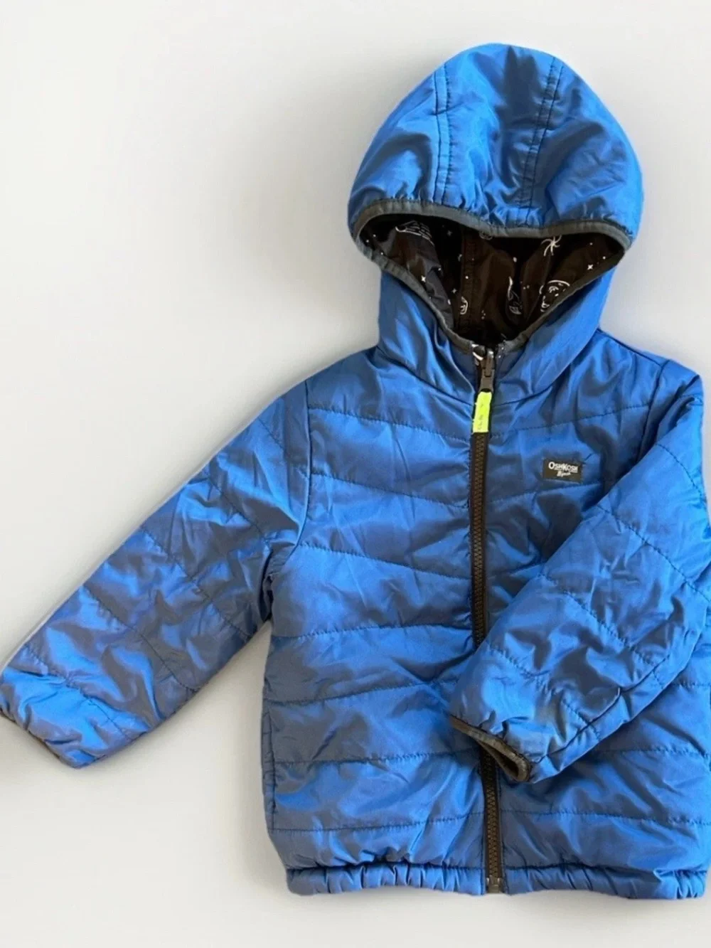 OshKosh B'gosh Bright Blue Hooded Puffer Jacket